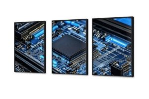 تابلوه حائط لوحه الكترونيه مع معالج باستايل نيون SA88845 كل التابلوهات المودرن, اعمال و شركات, تكنولوجى, تكنولوجى و معلومات ازرق - تركواز, اسود صور فوتوغرافية, مودرن, نيون ستايل غرفة شباب, مكاتب – شركات - اعمال بالعرض, ببرواز, برواز اسود, مستطيل