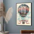 تابلوه مودرن منطاد هوائى "Love will travel" SA88957 كل التابلوهات المودرن, مناطيد هوائية, سيارات – دراجات - مواصلات احمر - نبيتى, ازرق - تركواز, اصفر الوان مائية, عتيق - فينتاج, لوحات فنية, مودرن غرفة المعيشة, غرفة بنات, مكاتب – شركات - اعمال اكريليك, بالطول, ببرواز, برواز اسود, مستطيل