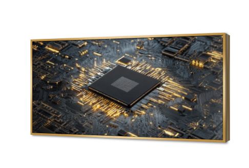 تابلوه مودرن كانفس شريحة إلكترونية بشبكه معقدة SA88861 كل التابلوهات المودرن, اعمال و شركات, تكنولوجى, تكنولوجى و معلومات اسود, اصفر, الوان داكنة, فضى – ذهبى ديجيتال آرت, مودرن, نيون ستايل غرفة شباب, مكاتب – شركات - اعمال بالعرض, برواز ذهبى, مستطيل