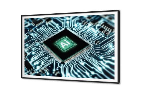 تابلوهات شريحة "AI" (الذكاء الاصطناعي) SA88866 كل التابلوهات المودرن, اعمال و شركات, تكنولوجى, تكنولوجى و معلومات ازرق - تركواز, اسود تماثل - سيميترى, ديجيتال آرت, مودرن, نيون ستايل غرفة شباب, مكاتب – شركات - اعمال بالعرض, ببرواز, برواز SF9, برواز اسود, مستطيل