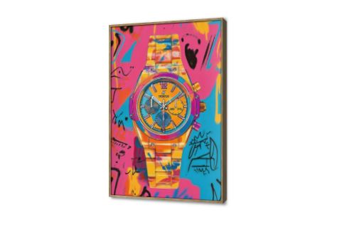 تابلوهات مودرن ساعة يد ملونة بألوان زاهية SA88619 كل التابلوهات المودرن, ساعات, فاشون - ازياء, طبيعه صامتة, موضة – ازياء - بنات ازرق - تركواز, اصفر, بينك – فوشيا, فضى – ذهبى, قوى و زاهى, متعدد الالوان اشكال هندسية و زخارف, دوائر, ديجيتال آرت, لوحات فنية, مودرن غرفة بنات, مكاتب – شركات - اعمال بالطول, ببرواز, برواز خشبى, مستطيل