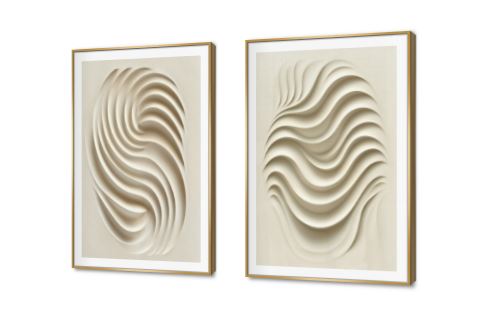 تابلوه مودرن كانفس اشكال هندسيه متداخلة SA89750 كل التابلوهات المودرن, مميزة و مختارة, اشكال هندسية و زخارف, تجريدي ابيض - اوف وايت اشكال هندسية و زخارف, الوان زيتية - اكريليك, بوهو ستايل, كلاسيك – نيو كلاسيك, لوحات فنية, مظهر بارز, مودرن غرفة الاستقبال, غرفة المعيشة, مدخل المنزل, مكاتب – شركات - اعمال بالعرض, ببرواز, برواز SF9, برواز ذهبى, مربع, مستطيل