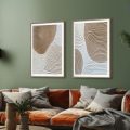 لوحات تجريدي اشكال هندسيه و خطوط منحنية SA90326 كل التابلوهات المودرن, مميزة و مختارة, تجريدي ابيض - اوف وايت, فضى – ذهبى الوان زيتية - اكريليك, بوهو ستايل, كلاسيك – نيو كلاسيك, لوحات فنية, مظهر بارز, مودرن غرفة الاستقبال, غرفة المعيشة, مدخل المنزل, مكاتب – شركات - اعمال بالعرض, ببرواز, برواز SF9, برواز خشبى, مربع
