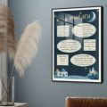 تابلوه اذكار النوم بتصميم هادئ SA90834 كل التابلوهات المودرن, اذكار و ادعية, اسلامى - ايات قرآنية و خط عربى ازرق - تركواز, الوان داكنة الستريشن - فيكتور, قابل للتعديل, كتابات و حروف, لوحات فنية, مودرن غرفة اطفال, غرفة النوم, غرفة بنات, غرفة شباب اكريليك, بالطول, ببرواز, برواز SF9, برواز اسود, مستطيل