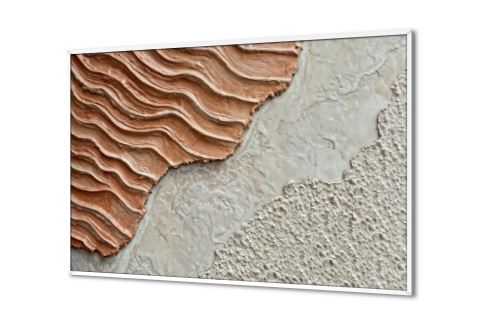 تابلوهات مودرن امواج و رمال SA90151 كل التابلوهات المودرن, تجريدي ابيض و اسود, برتقالى الوان زيتية - اكريليك, كلاسيك – نيو كلاسيك, لوحات فنية, مظهر بارز, مودرن غرفة الاستقبال, غرفة المعيشة, مكاتب – شركات - اعمال بالعرض, ببرواز, برواز ابيض, مستطيل