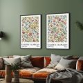 تابلوهات حائط ازهار الحديقة Garden Flowers SA91656 كل التابلوهات المودرن, مميزة و مختارة, ورود - زهور - نباتات احمر - نبيتى, اخضر - زيتى, ازرق - تركواز, متعدد الالوان الوان زيتية - اكريليك, عتيق - فينتاج, كتابات و حروف, لوحات فنية, مودرن غرفة الاستقبال, غرفة المعيشة, غرفة النوم فصل الربيع بالطول, ببرواز, برواز اسود, مستطيل