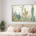تابلوه حائط نباتات الصحراء SA91453 كل التابلوهات المودرن, نبات الصبار, ورود - زهور - نباتات اخضر - زيتى الوان مائية, بوهو ستايل, لوحات فنية, مودرن غرفة الاستقبال, غرفة المعيشة, مدخل المنزل اكريليك, بالعرض, ببرواز, برواز ذهبى, مستطيل