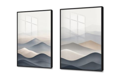جبال وقت الضباب SA93389 كل التابلوهات المودرن, جبال, تجريدي, مناظر طبيعية ابيض - اوف وايت, ازرق - تركواز, بنى - بيج, رمادى بسيط و هادئ, تماثل - سيميترى, ديجيتال آرت, مودرن غرفة الاستقبال, غرفة المعيشة, مكاتب – شركات - اعمال وقت الضباب اكريليك, بالعرض, ببرواز, برواز اسود, مستطيل