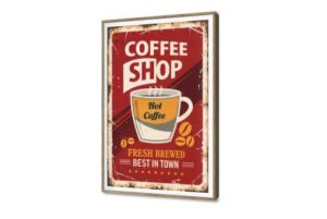 لوحات حائط بتصميم كوفي شوب عتيق جذاب SA94587 كل التابلوهات المودرن, قهوة, English Text & Quotes, مشروبات – اطعمة - المطبخ ابيض - اوف وايت, احمر - نبيتى, برتقالى ديجيتال آرت, عتيق - فينتاج, قابل للتعديل, كتابات و حروف, مودرن غرفة الطعام - المطبخ, غرفة المعيشة, مكاتب – شركات - اعمال بالطول, ببرواز, برواز SF9, برواز خشبى, مستطيل