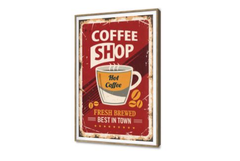 لوحات حائط بتصميم كوفي شوب عتيق جذاب SA94587 كل التابلوهات المودرن, قهوة, English Text & Quotes, مشروبات – اطعمة - المطبخ ابيض - اوف وايت, احمر - نبيتى, برتقالى ديجيتال آرت, عتيق - فينتاج, قابل للتعديل, كتابات و حروف, مودرن غرفة الطعام - المطبخ, غرفة المعيشة, مكاتب – شركات - اعمال بالطول, ببرواز, برواز SF9, برواز خشبى, مستطيل