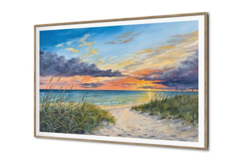 لوحات حائط منظر شاطئ البحر وقت الغروب SA94916 كل التابلوهات المودرن, امواج, سحاب, شاطئ البحر, بحار و شواطئ و مراكب, مناظر طبيعية اخضر - زيتى, ازرق - تركواز, برتقالى الوان زيتية - اكريليك, بسيط و هادئ, لوحات فنية, مودرن غرفة الاستقبال, غرفة المعيشة, مدخل المنزل, مكاتب – شركات - اعمال اجازة الصيف, شروق - غروب بالعرض, ببرواز, برواز SF9, برواز خشبى, مستطيل
