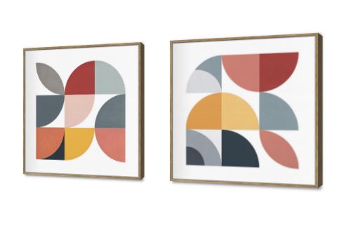 لوحات حائط مودرن بأشكال هندسية لديكور منزلك SA94001 كل التابلوهات المودرن, اعمال و شركات, اشكال هندسية و زخارف ابيض - اوف وايت, احمر - نبيتى, اخضر - زيتى, اصفر, رمادى اشكال هندسية و زخارف, الستريشن - فيكتور, بسيط و هادئ, بوهو ستايل, دوائر, مودرن غرفة الاستقبال, غرفة المعيشة, غرفة النوم, مدخل المنزل, مكاتب – شركات - اعمال بالعرض, ببرواز, برواز خشبى, مستطيل