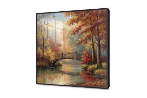 تابلوه مودرن لمنظر طبيعي خريفي وجسر ساحر SA94986 كل التابلوهات المودرن, اشجار, غابات, مبانى و هندسة معمارية, اماكن و مدن و مباني, مناظر طبيعية برتقالى, بنى - بيج الوان زيتية - اكريليك, كلاسيك – نيو كلاسيك, لوحات فنية, مظهر بارز, مودرن غرفة الاستقبال, غرفة المعيشة, مدخل المنزل, مكاتب – شركات - اعمال فصل الخريف اكريليك, ببرواز, برواز اسود, مربع