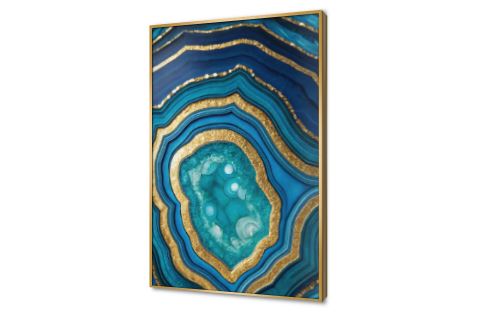 لوحات حائط مودرن بتصميم حجر كريم تجريدي SA94089 كل التابلوهات المودرن, اعمال و شركات, تجريدي ازرق - تركواز, فضى – ذهبى ديجيتال آرت, مظهر بارز, مودرن غرفة الاستقبال, غرفة المعيشة, مدخل المنزل, مكاتب – شركات - اعمال بالطول, ببرواز, برواز ذهبى, مستطيل