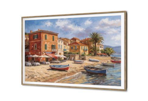 لوحات حائط لمشهد قرية ساحلية على البحر SA94808 كل التابلوهات المودرن, اعمال و شركات, سياحة و سفر, شاطئ البحر, قوارب و مراكب, لوحات مدن على البحر, بحار و شواطئ و مراكب, اماكن و مدن و مباني اخضر - زيتى, ازرق - تركواز, برتقالى الوان زيتية - اكريليك, دول البحر المتوسط, لوحات فنية, مظهر بارز, مودرن غرفة الاستقبال, غرفة المعيشة, مكاتب – شركات - اعمال اجازة الصيف بالعرض, ببرواز, برواز SF9, برواز خشبى, مستطيل