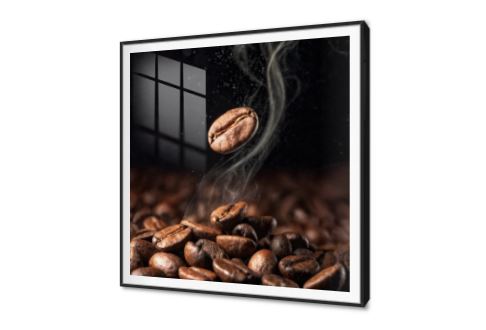 تابلوه مودرن لحبة البن المحمصة والدخان المتصاعد SA94597 كل التابلوهات المودرن, قهوة, مشروبات – اطعمة - المطبخ اسود, اللون الواحد, الوان داكنة, بنى - بيج بسيط و هادئ, ديجيتال آرت, صور فوتوغرافية, مودرن غرفة الاستقبال, غرفة الطعام - المطبخ, غرفة المعيشة, مكاتب – شركات - اعمال اكريليك, ببرواز, برواز SF9, برواز اسود, مربع