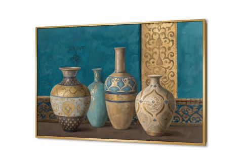 لوحات فنية لفازات وأواني بزخارف شرقية SA95148 كل التابلوهات المودرن, زخارف اسلامية, فازات و اوانى, اسلامى - ايات قرآنية و خط عربى, اشكال هندسية و زخارف, طبيعه صامتة ازرق - تركواز, بنى - بيج, فضى – ذهبى ديجيتال آرت, عتيق - فينتاج, كلاسيك – نيو كلاسيك, لوحات فنية, مودرن غرفة الاستقبال, غرفة المعيشة, مدخل المنزل, مكاتب – شركات - اعمال بالعرض, ببرواز, برواز ذهبى, مستطيل