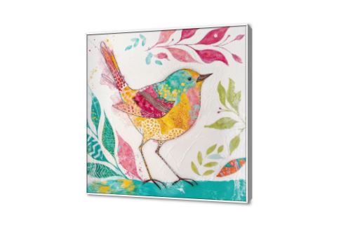 تابلوه حائط مودرن لطائر ملون وأوراق شجر SA95119 كل التابلوهات المودرن, اوراق شجر - نباتات, طيور, حيوانات و طيور, ورود - زهور - نباتات ابيض - اوف وايت, اخضر - زيتى, اصفر, بينك – فوشيا, قوى و زاهى, متعدد الالوان الستريشن - فيكتور, الوان مائية, بسيط و هادئ, ديجيتال آرت, لوحات فنية, مودرن غرفة اطفال, غرفة الاستقبال, غرفة المعيشة, غرفة النوم, غرفة بنات, مدخل المنزل, مكاتب – شركات - اعمال فصل الربيع ببرواز, برواز ابيض, مربع