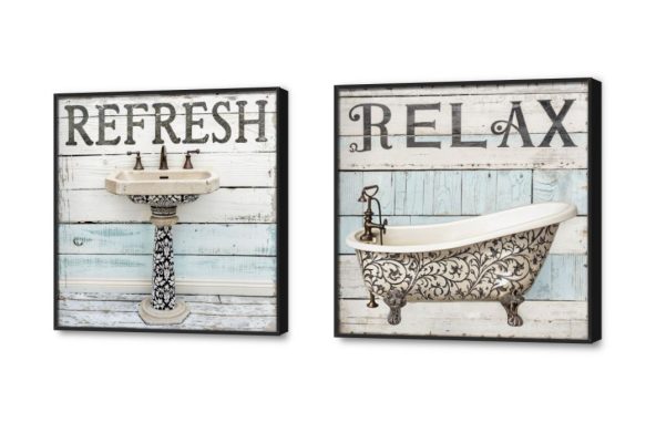 تابلوهات حائط للاسترخاء والانتعاش بتصميم عتيق SA95985 كل التابلوهات المودرن, تويليت - غسيل, English Text & Quotes ابيض - اوف وايت, ابيض و اسود, ازرق - تركواز, اسود بسيط و هادئ, ديجيتال آرت, عتيق - فينتاج, كتابات و حروف, كلاسيك – نيو كلاسيك, مودرن غرفه الغسيل - التويليت بالعرض, ببرواز, برواز اسود, مستطيل