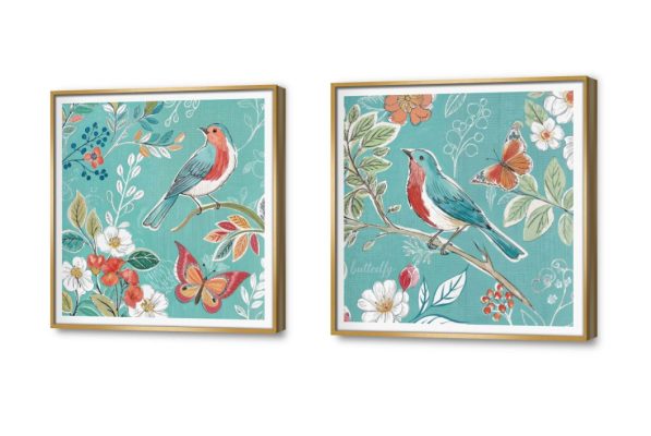 لوحات فنية لطيور وفراشات على أغصان الشجر SA95765 كل التابلوهات المودرن, اوراق شجر - نباتات, طيور, فراشات, حيوانات و طيور, ورود - زهور - نباتات احمر - نبيتى, اخضر - زيتى, ازرق - تركواز, برتقالى, قوى و زاهى, متعدد الالوان الستريشن - فيكتور, تماثل - سيميترى, ديجيتال آرت, عتيق - فينتاج, مودرن غرفة الاستقبال, غرفة المعيشة, غرفة النوم, غرفة بنات, مدخل المنزل, مكاتب – شركات - اعمال اجازة الصيف بالعرض, ببرواز, برواز SF9, برواز ذهبى, مستطيل