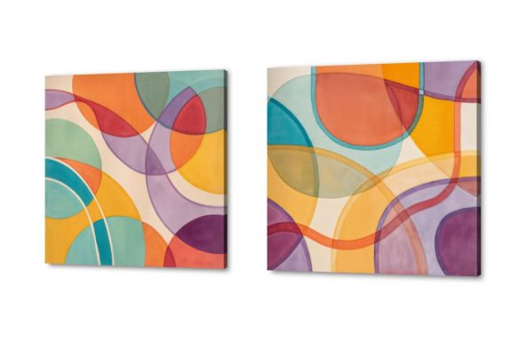 لوحات حائط مودرن تجريدية بدوائر ملونة متداخلة SA95240 كل التابلوهات المودرن, اشكال هندسية و زخارف, تجريدي ابيض - اوف وايت, احمر - نبيتى, ازرق - تركواز, اصفر, برتقالى, قوى و زاهى, متعدد الالوان, موف – ارجوانى اشكال هندسية و زخارف, الوان مائية, دوائر, لوحات فنية, مودرن غرفة الاستقبال, غرفة المعيشة, غرفة النوم, مدخل المنزل, مكاتب – شركات - اعمال بالعرض, مستطيل