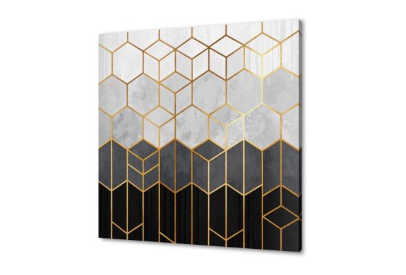 لوحة فنية بأشكال هندسية وخطوط ذهبية SA95327 كل التابلوهات المودرن, اشكال هندسية و زخارف, تجريدي ابيض - اوف وايت, اسود, رمادى, فضى – ذهبى اشكال هندسية و زخارف, الستريشن - فيكتور, بسيط و هادئ, ديجيتال آرت, مودرن غرفة الاستقبال, غرفة المعيشة, غرفة النوم, مدخل المنزل, مكاتب – شركات - اعمال مربع