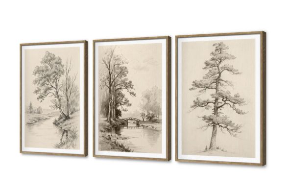 لوحات فنية لمناظر طبيعية كلاسيكية بالأشجار والنهر SA95525 اشجار, كل التابلوهات المودرن, مميزة و مختارة, مناظر طبيعية ابيض - اوف وايت, ابيض و اسود, بنى - بيج, رمادى بسيط و هادئ, ديجيتال آرت, عتيق - فينتاج, كلاسيك – نيو كلاسيك, لوحات فنية, مودرن غرفة الاستقبال, غرفة المعيشة, غرفة النوم, مدخل المنزل, مكاتب – شركات - اعمال بالعرض, ببرواز, برواز SF9, برواز خشبى, مستطيل