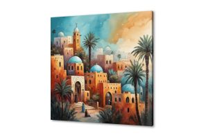 لوحات فنية لمشهد مدينة شرقية قديمة ساحرة SA95202 اماكن اسلامية و عربية, مبانى و هندسة معمارية, نخيل, كل التابلوهات المودرن, اسلامى - ايات قرآنية و خط عربى, اماكن و مدن و مباني, مناظر طبيعية اخضر - زيتى, ازرق - تركواز, برتقالى, بنى - بيج الوان زيتية - اكريليك, الوان مائية, بسيط و هادئ, دول البحر المتوسط, ديجيتال آرت, لوحات فنية, مودرن غرفة الاستقبال, غرفة المعيشة, غرفة النوم, مدخل المنزل, مكاتب – شركات - اعمال شروق - غروب مربع