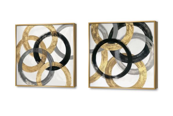 تابلوهات مودرن دوائر متداخلة بألوان ذهبية وسوداء SA95997 كل التابلوهات المودرن, اعمال و شركات, اعمال يدوية و اخرى, اشكال هندسية و زخارف, تجريدي ابيض و اسود, اسود, رمادى, فضى – ذهبى اشكال هندسية و زخارف, الوان زيتية - اكريليك, دوائر, ديجيتال آرت, لوحات فنية, مظهر بارز, مودرن غرفة الاستقبال, غرفة المعيشة, غرفة النوم, مدخل المنزل, مكاتب – شركات - اعمال بالعرض, ببرواز, برواز ذهبى, مستطيل