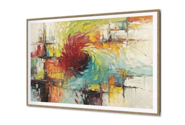 تابلوه حائط تجريدي بدوامة ألوان زاهية SA95846 كل التابلوهات المودرن, اعمال و شركات, تجريدي ابيض - اوف وايت, احمر - نبيتى, ازرق - تركواز, اسود, اصفر, متعدد الالوان الوان زيتية - اكريليك, لوحات فنية, مظهر بارز, مودرن غرفة الاستقبال, غرفة المعيشة, مدخل المنزل, مكاتب – شركات - اعمال بالعرض, ببرواز, برواز SF9, برواز خشبى, مستطيل