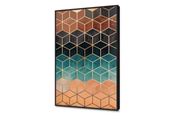 لوحات حائط مودرن بتصميم مكعبات هندسية متداخلة SA95332 كل التابلوهات المودرن, اشكال هندسية و زخارف ازرق - تركواز, اسود, برتقالى, بنى - بيج, فضى – ذهبى, متعدد الالوان اشكال هندسية و زخارف, الستريشن - فيكتور, تماثل - سيميترى, ديجيتال آرت, مودرن غرفة الاستقبال, غرفة المعيشة, مدخل المنزل, مكاتب – شركات - اعمال بالطول, ببرواز, برواز اسود, مستطيل