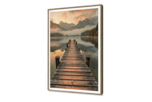 لوحات حائط لمنظر طبيعي لجسر والبحيرة والجبال SA95207 كل التابلوهات المودرن, جبال, سحاب, شاطئ البحر, غابات, بحار و شواطئ و مراكب, مناظر طبيعية برتقالى, بنى - بيج بسيط و هادئ, صور فوتوغرافية, مودرن غرفة الاستقبال, غرفة المعيشة, مدخل المنزل, مكاتب – شركات - اعمال اجازة الصيف, وقت الضباب بالطول, ببرواز, برواز SF9, برواز خشبى, مستطيل