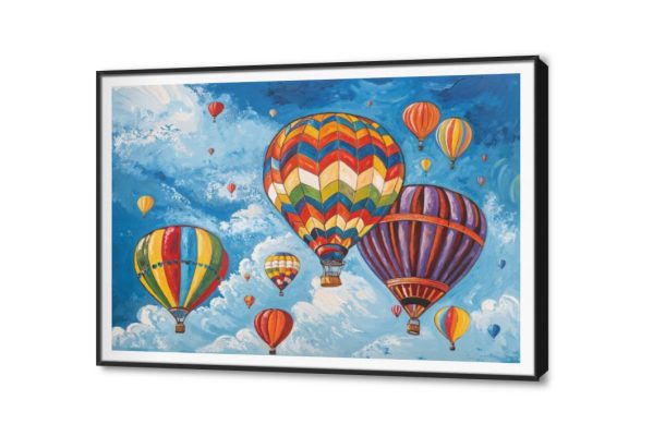 لوحات فنية لمناطيد ملونة فى السماء الزرقاء SA95883 كل التابلوهات المودرن, اعمال و شركات, سحاب, سياحة و سفر, شمسية و مظلات, مناطيد هوائية, مناظر طبيعية ازرق - تركواز, قوى و زاهى, متعدد الالوان الوان زيتية - اكريليك, الوان مائية, لوحات فنية, مظهر بارز, مودرن غرفة اطفال, غرفة المعيشة, غرفة شباب, مدخل المنزل, مكاتب – شركات - اعمال اجازة الصيف بالعرض, ببرواز, برواز اسود, مستطيل