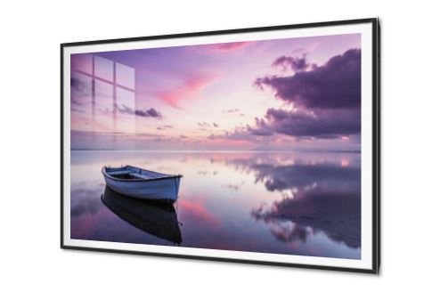لوحة فنية لقارب وحيد وسط بحيرة هادئة SA95264 كل التابلوهات المودرن, سحاب, شاطئ البحر, قوارب و مراكب, بحار و شواطئ و مراكب, مناظر طبيعية اللون الواحد, بينك – فوشيا, موف – ارجوانى بسيط و هادئ, ديجيتال آرت, صور فوتوغرافية, مودرن غرفة الاستقبال, غرفة المعيشة, مدخل المنزل, مكاتب – شركات - اعمال اجازة الصيف, شروق - غروب اكريليك, بالعرض, ببرواز, برواز SF9, برواز اسود, مستطيل