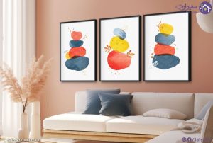 تابلوهات كانفاس تجريد هادئ وأنماط شرقية SA98488 كل التابلوهات المودرن, احجار و صخور, اشكال هندسية و زخارف, تجريدي, طبيعه صامتة احمر - نبيتى, ازرق - تركواز, اصفر, قوى و زاهى اشكال هندسية و زخارف, الوان مائية, لوحات فنية, مودرن غرفة الاستقبال, غرفة المعيشة, مكاتب – شركات - اعمال بالعرض, ببرواز, برواز اسود, مستطيل