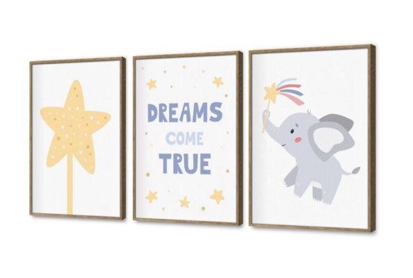 مجموعة لوحات حائط مودرن لغرف اطفال SA101963 كل التابلوهات المودرن, افيال, مميزة و مختارة, English Text & Quotes, حيوانات و طيور ابيض - اوف وايت, ازرق - تركواز, اصفر, رمادى الستريشن - فيكتور, بسيط و هادئ, ديجيتال آرت, قابل للتعديل, مودرن غرفة اطفال بالعرض, ببرواز, برواز خشبى, مستطيل