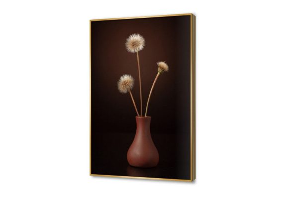 لوحة فنية مودرن تجسد زهور الهندباء البسيطة SA102032 كل التابلوهات المودرن, فازات و اوانى, طبيعه صامتة, ورود - زهور - نباتات احمر - نبيتى, اسود, الوان داكنة, بنى - بيج بسيط و هادئ, تماثل - سيميترى, صور فوتوغرافية, مودرن غرفة الاستقبال, غرفة المعيشة, غرفة النوم, مدخل المنزل, مكاتب – شركات - اعمال فصل الخريف بالطول, ببرواز, برواز ذهبى, مستطيل