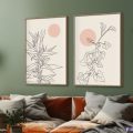 لوحات حائط مودرن بتصميم نباتات خطية بسيطة SA102988 كل التابلوهات المودرن, اوراق شجر - نباتات, مميزة و مختارة, تجريدي, ورود - زهور - نباتات بنى - بيج, درجات الباستيل الستريشن - فيكتور, بسيط و هادئ, بوهو ستايل, دوائر, ديجيتال آرت, رسم خطى, مودرن غرفة الاستقبال, غرفة المعيشة, غرفة النوم, غرفة بنات, مدخل المنزل, مكاتب – شركات - اعمال شروق - غروب بالعرض, ببرواز, برواز خشبى, مستطيل
