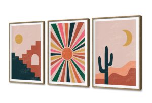 تابلوهات مودرن بتصميم صحراوي بوهيمي جذاب SA105038 كل التابلوهات المودرن, نبات الصبار, مميزة و مختارة, اماكن و مدن و مباني, مناظر طبيعية, ورود - زهور - نباتات اخضر - زيتى, برتقالى, بينك – فوشيا الستريشن - فيكتور, بسيط و هادئ, بوهو ستايل, ديجيتال آرت, لوحات فنية, مودرن غرفة الاستقبال, غرفة المعيشة, غرفة النوم, غرفة بنات, مدخل المنزل, مكاتب – شركات - اعمال شروق - غروب بالعرض, ببرواز, برواز SF9, برواز خشبى, مستطيل