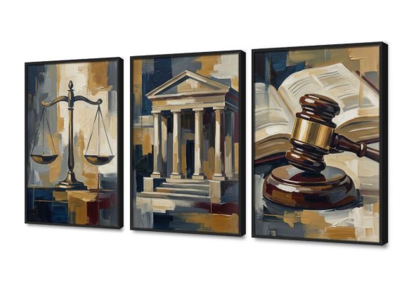 طقم لوحات حائط فنية لمكاتب المحاماة والقضاء SA105780 اعمال و شركات, قانون - قضاء - محاماه, كل التابلوهات المودرن ازرق - تركواز, اسود, الوان داكنة, بنى - بيج, رمادى الوان زيتية - اكريليك, لوحات فنية, مظهر بارز, مودرن غرفة الاستقبال, غرفة المعيشة, مدخل المنزل, مكاتب – شركات - اعمال بالطول, بالعرض, ببرواز, برواز اسود, مستطيل