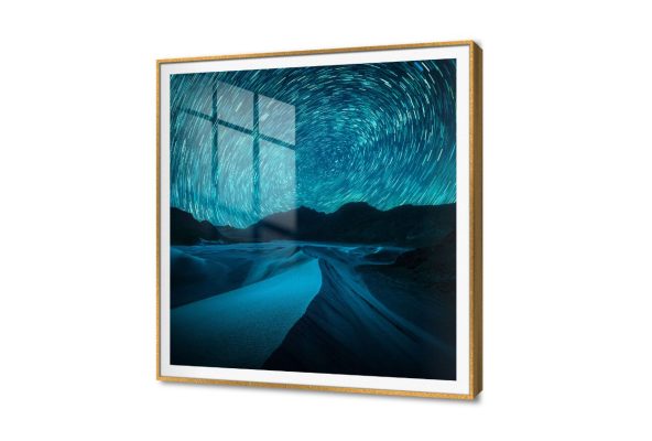 لوحات فنية صحراء ليلية مع حركة النجوم SA105326 جبال, صحراء, كل التابلوهات المودرن, فضاء و كواكب, مناظر طبيعية ازرق - تركواز, اسود, الوان داكنة, فضى – ذهبى, قوى و زاهى دوائر, ديجيتال آرت, صور فوتوغرافية, لوحات فنية, مودرن غرفة الاستقبال, غرفة المعيشة, غرفة النوم, غرفة شباب, مدخل المنزل, مكاتب – شركات - اعمال فى الليل ببرواز, برواز SF9, برواز ذهبى, مربع
