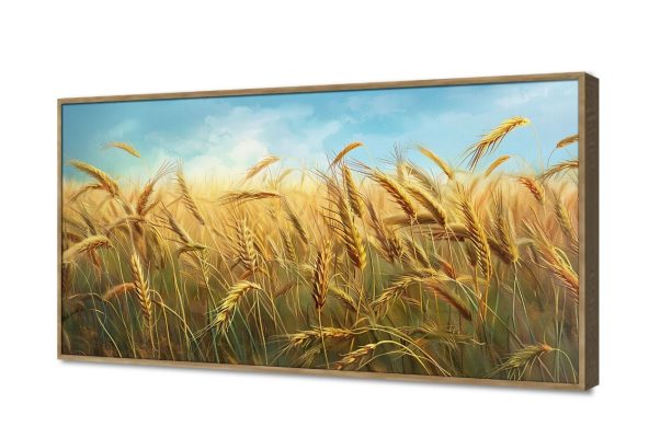 لوحات فنية رائعة لمناظر حقول القمح الذهبية SA105331 اوراق شجر - نباتات, سحاب, مزارع - حقول, كل التابلوهات المودرن, مناظر طبيعية, ورود - زهور - نباتات ابيض - اوف وايت, ازرق - تركواز, اصفر, بنى - بيج, قوى و زاهى الوان زيتية - اكريليك, لوحات فنية, مظهر بارز, مودرن غرفة الاستقبال, غرفة الطعام - المطبخ, غرفة المعيشة, مدخل المنزل, مكاتب – شركات - اعمال شروق - غروب بالعرض, ببرواز, برواز خشبى, مستطيل