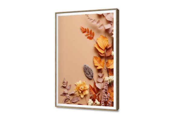أجمل لوحات فنية بزهور وأوراق خريفية رائعة SA104921 كل التابلوهات المودرن, اوراق شجر - نباتات, طبيعه صامتة, ورود - زهور - نباتات برتقالى, بنى - بيج بسيط و هادئ, بوهو ستايل, صور فوتوغرافية, عتيق - فينتاج, مودرن غرفة الاستقبال, غرفة المعيشة, غرفة النوم, مدخل المنزل, مكاتب – شركات - اعمال فصل الخريف بالطول, ببرواز, برواز SF9, برواز خشبى, مستطيل