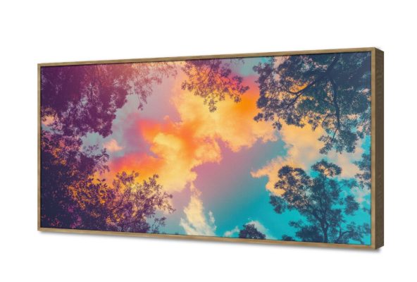 لوحات فنية ساحرة للأشجار تحت سماء الغروب الملونة SA105002 كل التابلوهات المودرن, اشجار, سحاب, مناظر طبيعية ازرق - تركواز, برتقالى, متعدد الالوان, موف – ارجوانى صور فوتوغرافية, مودرن غرفة الاستقبال, غرفة المعيشة, غرفة النوم, مدخل المنزل, مكاتب – شركات - اعمال شروق - غروب بالعرض, ببرواز, برواز خشبى, مستطيل