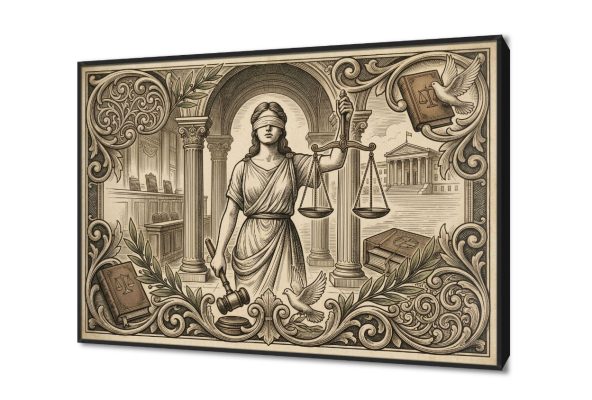 لوحات فنية راقية تعبر عن العدالة والقانون SA105617 اعمال و شركات, بنات, قانون - قضاء - محاماه, مبانى و هندسة معمارية, كل التابلوهات المودرن, شخصيات و وجوه, طبيعه صامتة, اماكن و مدن و مباني اسود, الوان داكنة, بنى - بيج الستريشن - فيكتور, ديجيتال آرت, عتيق - فينتاج, كلاسيك – نيو كلاسيك, لوحات فنية, مودرن غرفة الاستقبال, غرفة المعيشة, مدخل المنزل, مكاتب – شركات - اعمال بالعرض, ببرواز, برواز اسود, مستطيل