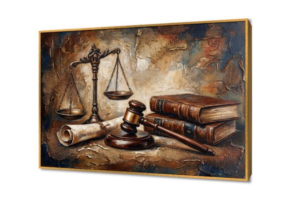 لوحات فنية كلاسيكية لميزان العدل وكتب القانون SA105664 اعمال و شركات, قانون - قضاء - محاماه, كل التابلوهات المودرن, طبيعه صامتة اسود, الوان داكنة, بنى - بيج, فضى – ذهبى الوان زيتية - اكريليك, ديجيتال آرت, كلاسيك – نيو كلاسيك, لوحات فنية, مظهر بارز, مودرن غرفة الاستقبال, مدخل المنزل, مكاتب – شركات - اعمال بالعرض, ببرواز, برواز ذهبى, مستطيل