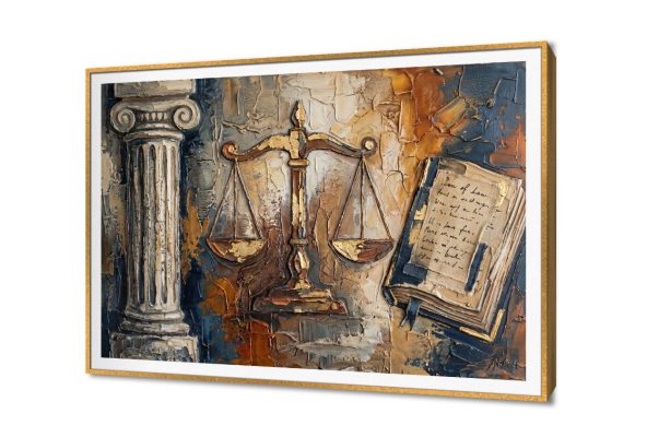 لوحة فنية تجسد ميزان العدل ورمز القانون SA105669 اعمال و شركات, قانون - قضاء - محاماه, مبانى و هندسة معمارية, كل التابلوهات المودرن, اماكن و مدن و مباني ابيض - اوف وايت, ازرق - تركواز, بنى - بيج, فضى – ذهبى كتابات و حروف, كلاسيك – نيو كلاسيك, لوحات فنية, مظهر بارز, مودرن غرفة الاستقبال, مدخل المنزل, مكاتب – شركات - اعمال بالعرض, ببرواز, برواز SF9, برواز ذهبى, مستطيل