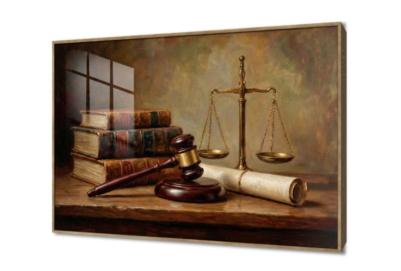 لوحات فنية تجسد ميزان العدالة وكتب القانون العريقة SA105686 اعمال و شركات, قانون - قضاء - محاماه, كل التابلوهات المودرن, طبيعه صامتة الوان داكنة, بنى - بيج, فضى – ذهبى الوان زيتية - اكريليك, كلاسيك – نيو كلاسيك, لوحات فنية, مظهر بارز, مودرن مدخل المنزل, مكاتب – شركات - اعمال اكريليك, بالعرض, ببرواز, برواز خشبى, مستطيل