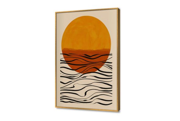 تابلوه مودرن كانفاس يجسد غروب الشمس التجريدي SA105033 كل التابلوهات المودرن, امواج, شاطئ البحر, بحار و شواطئ و مراكب, تجريدي, مناظر طبيعية ابيض - اوف وايت, برتقالى, بنى - بيج بسيط و هادئ, بوهو ستايل, لوحات فنية, مودرن غرفة الاستقبال, غرفة المعيشة, غرفة النوم, مدخل المنزل, مكاتب – شركات - اعمال اجازة الصيف, شروق - غروب بالطول, ببرواز, برواز ذهبى, مستطيل