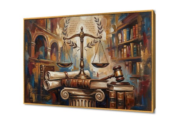 لوحة فنية فخمة تعبر عن ميزان العدالة SA105732 اعمال و شركات, قانون - قضاء - محاماه, مبانى و هندسة معمارية, كل التابلوهات المودرن, طبيعه صامتة, اماكن و مدن و مباني الوان داكنة, بنى - بيج الوان زيتية - اكريليك, ديجيتال آرت, لوحات فنية, مظهر بارز, مودرن غرفة الاستقبال, غرفة المعيشة, مكاتب – شركات - اعمال بالعرض, مستطيل